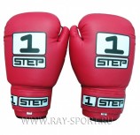 Перчатки для бокса и кикбоксинга РЭЙ-СПОРТ лБ5стИ12/искусственная кожа , красный, синий, черный, 12 унций - Экипировка для единоборств